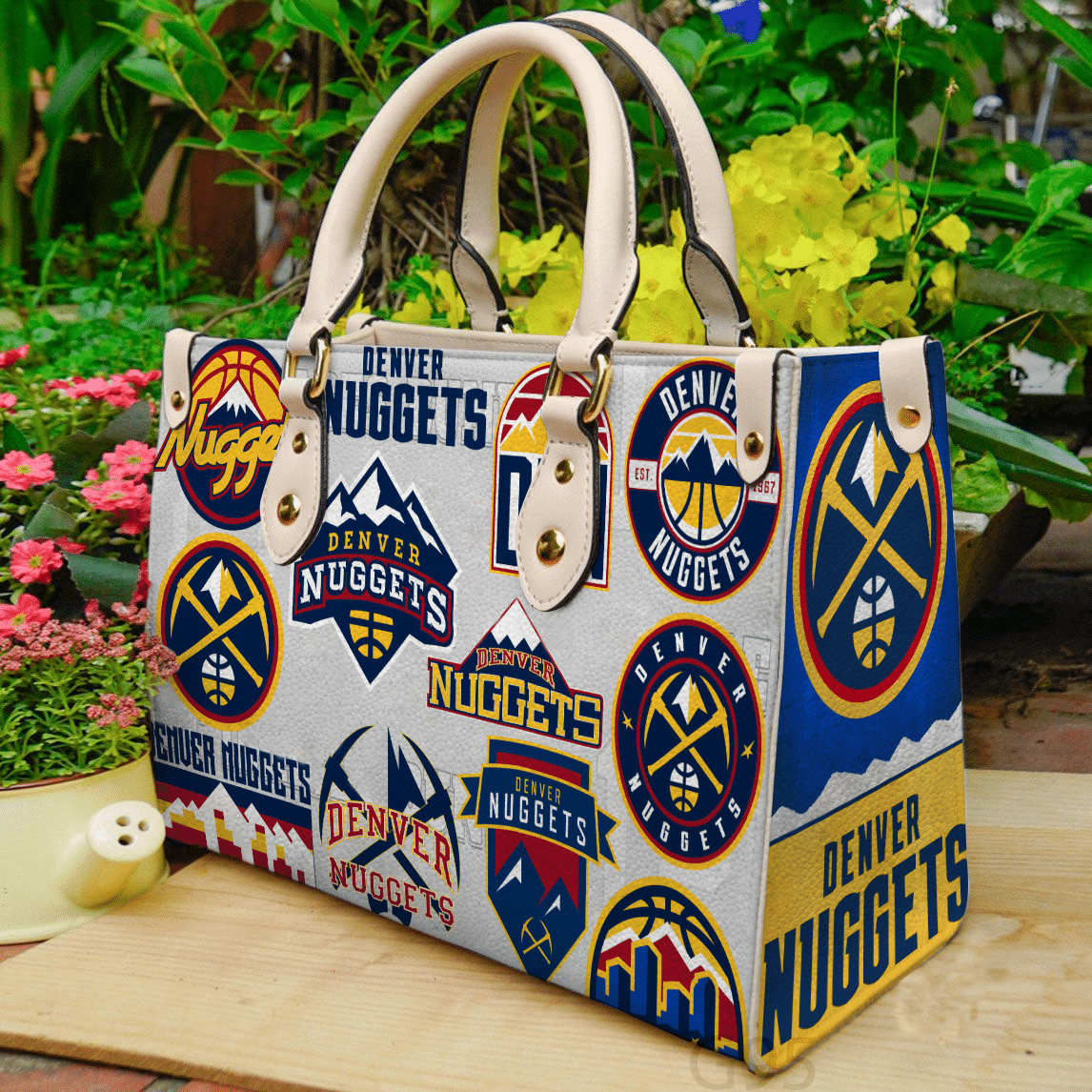 Denver Nuggets Leather Handbag 1 Denver Nuggets Leather Handbag