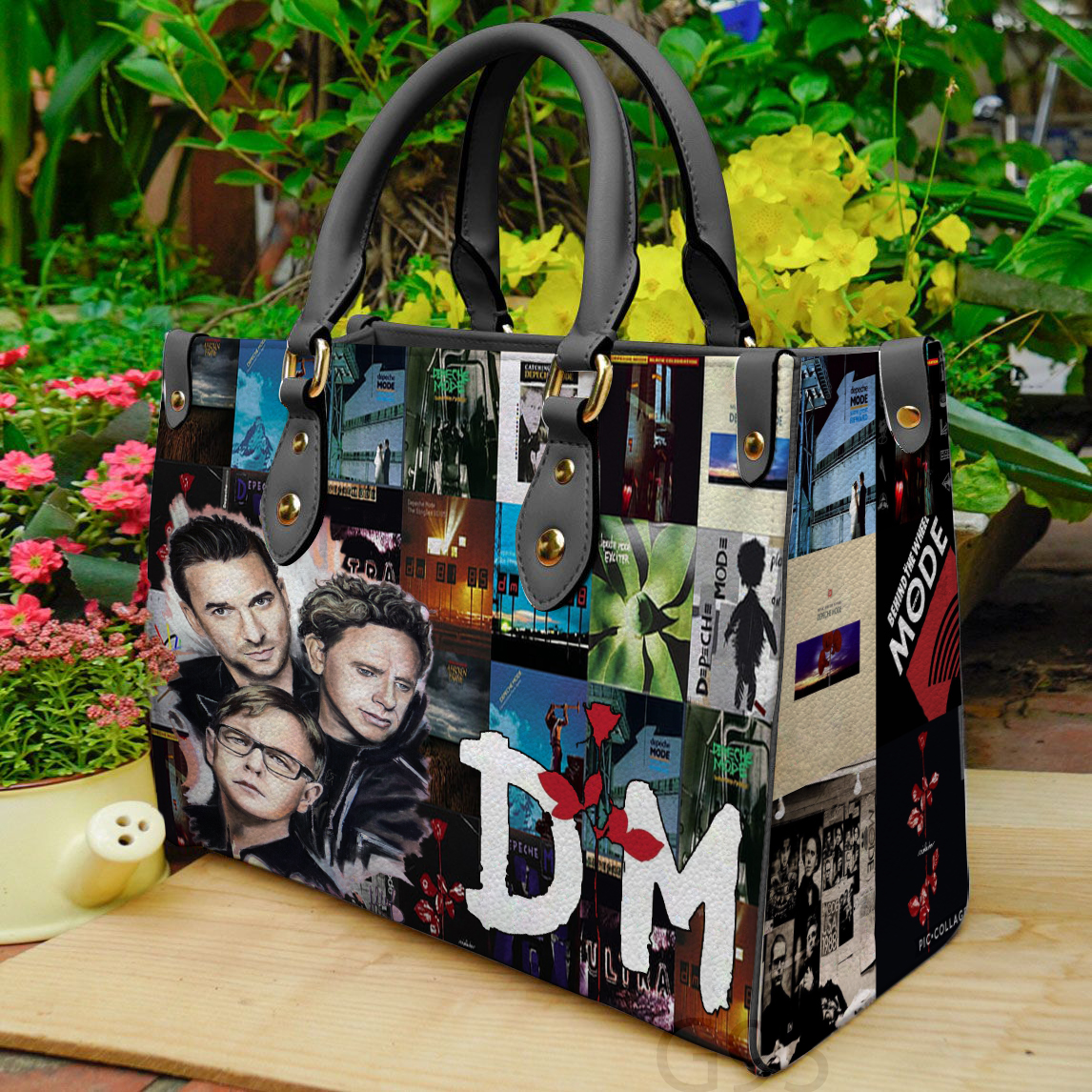 Depeche Mode Black Leather Handbag 1 Depeche Mode Black Leather Handbag
