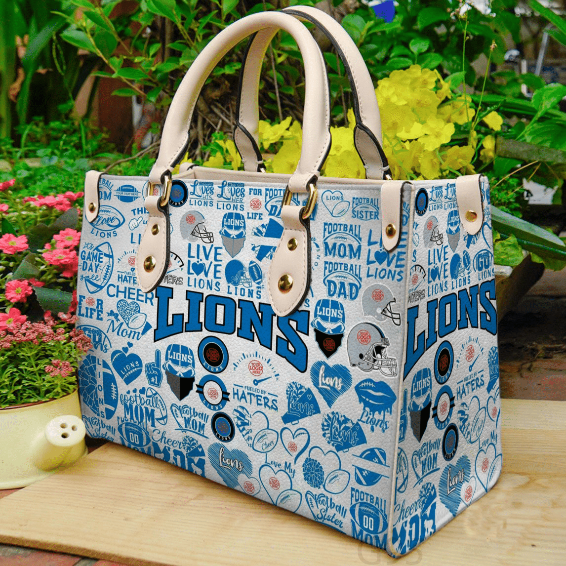 Detroit Lions 0I Leather Handbag 1 Detroit Lions 0I Leather Handbag
