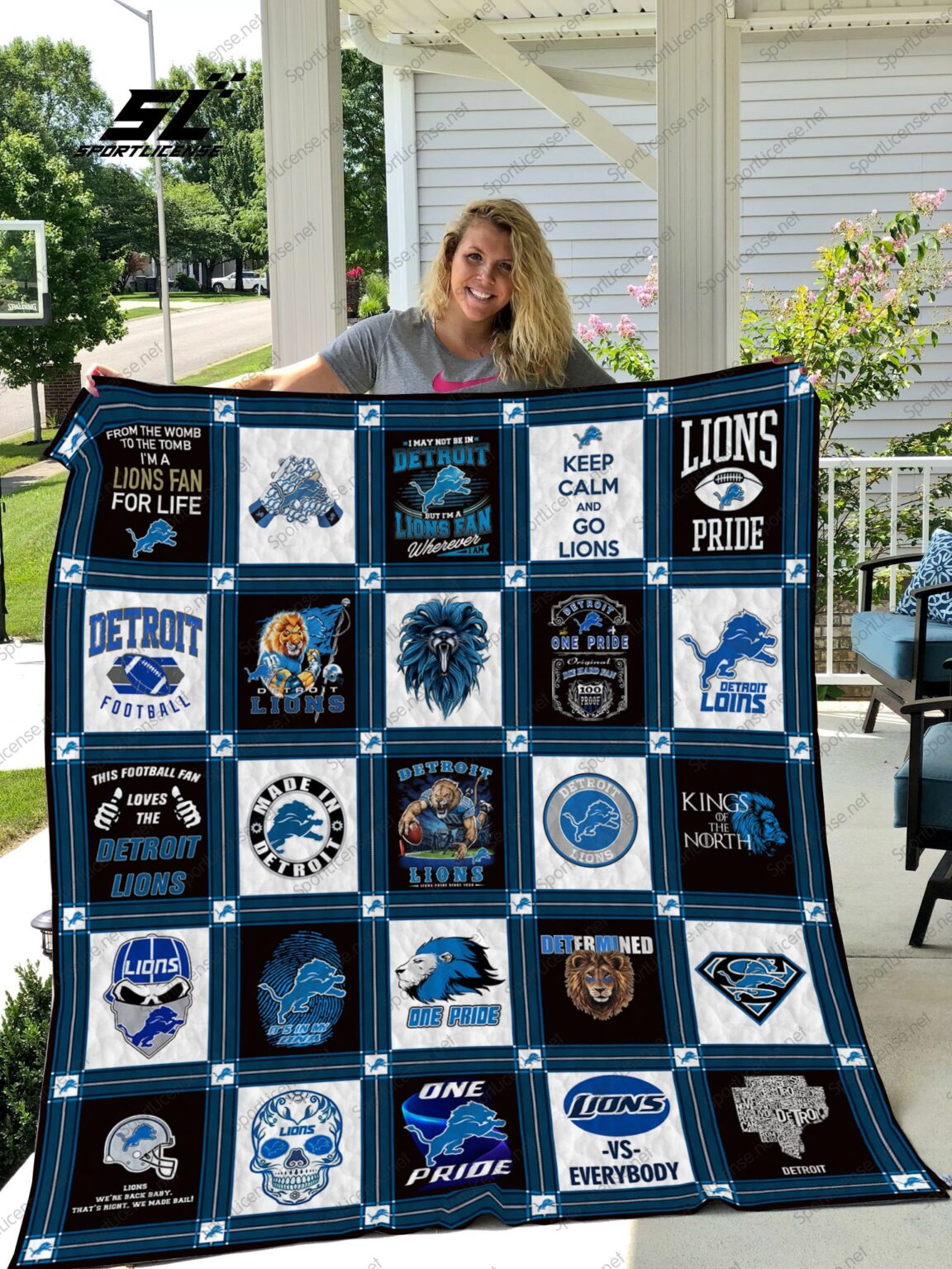 Detroit Lions 1 Blanket 1 Detroit Lions 1 Blanket