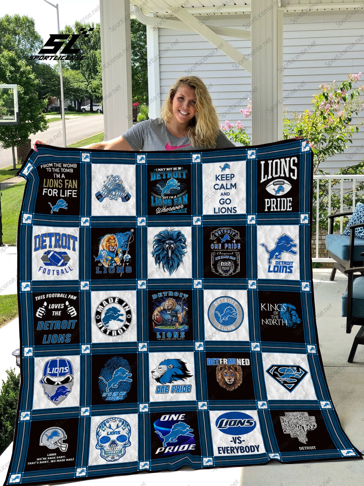 Detroit Lions 1 Blanket 1 Detroit Lions 1 Blanket