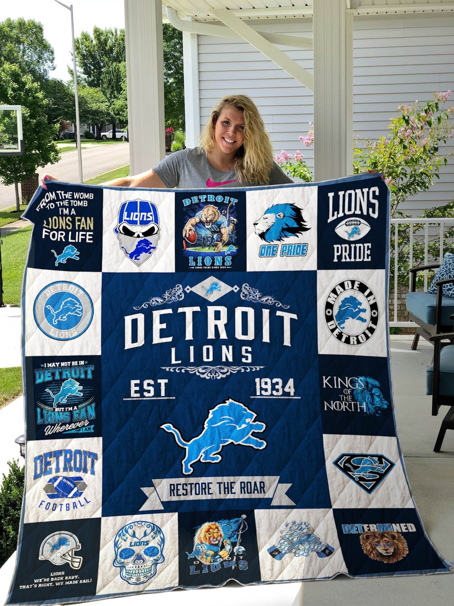 Detroit Lions Blanket 1 Detroit Lions Blanket