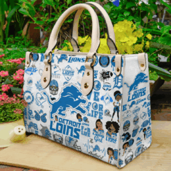 Detroit Lions Lover Leather Handbag