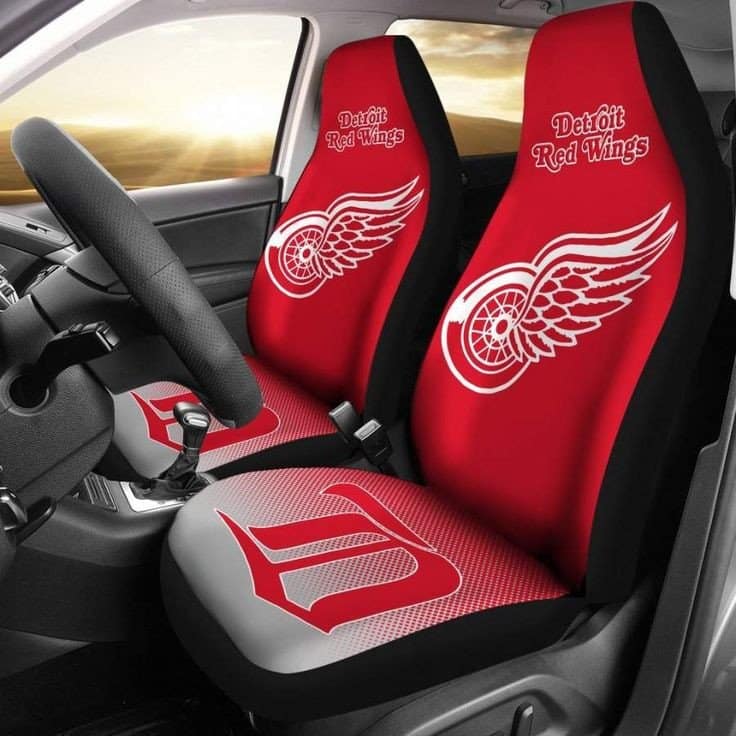 Detroit Red Wings 2 Seat Covers 1 Detroit Red Wings 2 Seat Covers