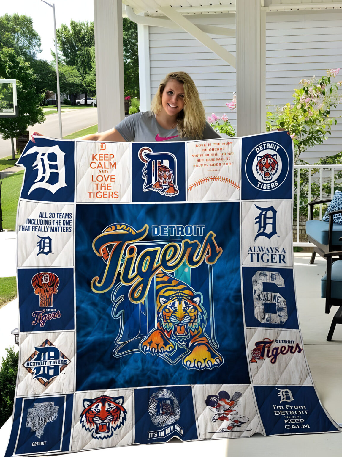 Detroit Tigers 1G Blanket 1 Detroit Tigers 1G Blanket