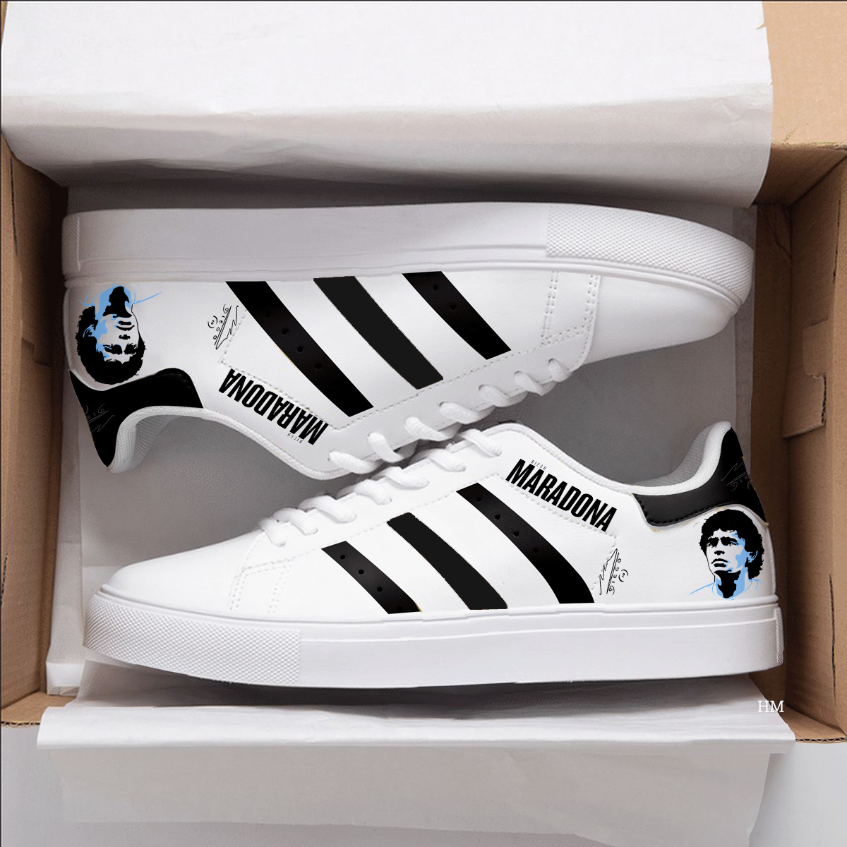 Diego Maradona Stan Smith Shoes 1 Diego Maradona Stan Smith Shoes