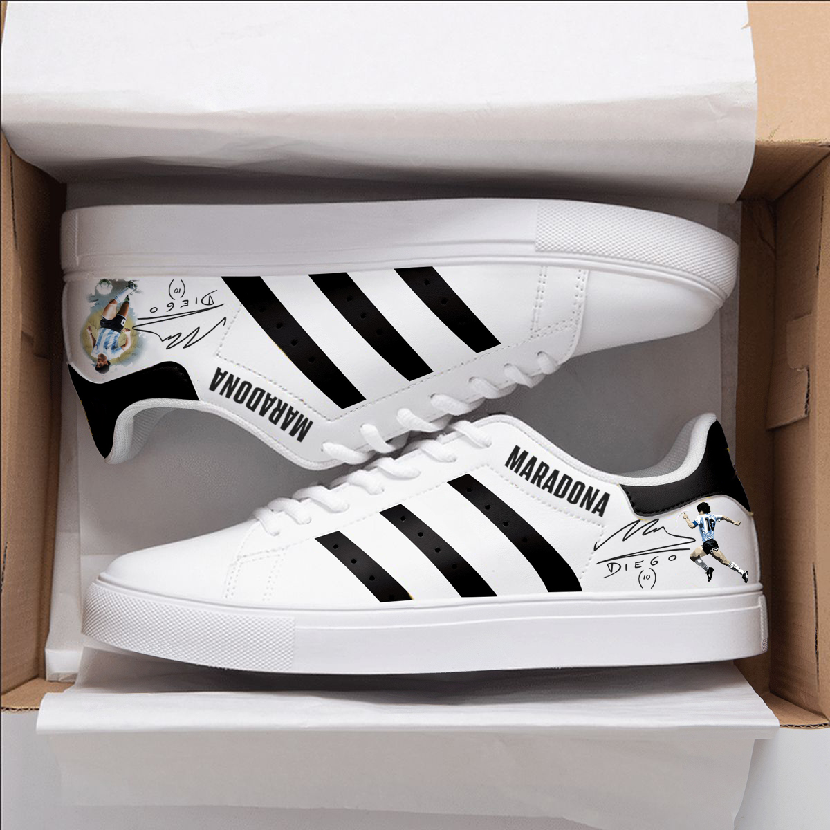 Diego Maradona Stan Smith Shoes 1 Diego Maradona Stan Smith Shoes