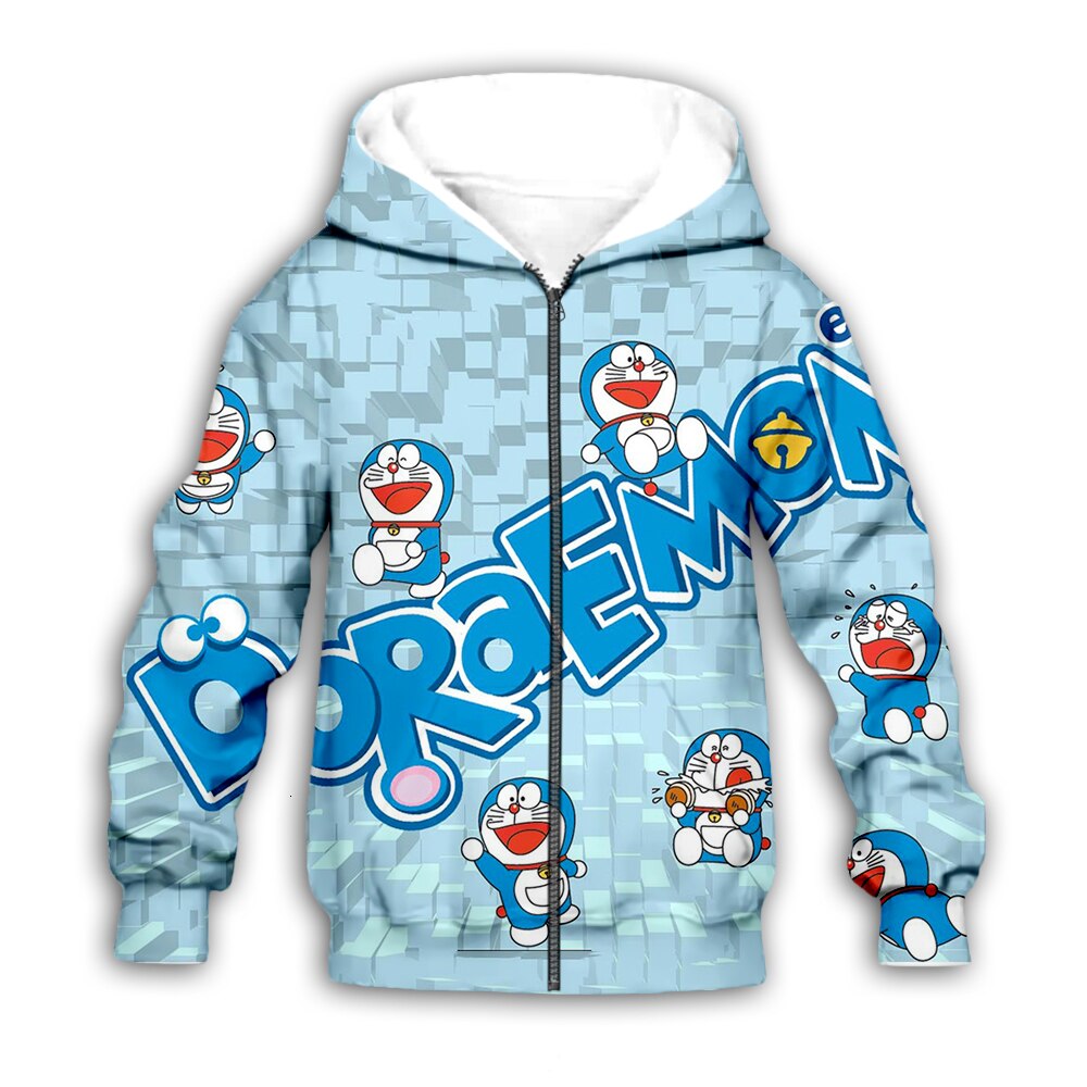 Doraemon A2 Hoodie Zip Hoodie 1 Doraemon A2 Hoodie Zip Hoodie
