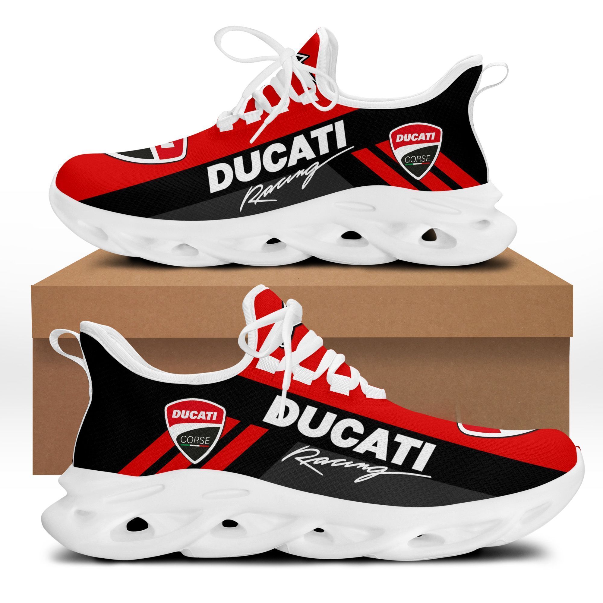 Ducati Red White Max Soul Shoes Shoes 1 Ducati Red White Max Soul Shoes Shoes