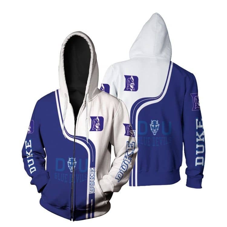 Duke Blue Devil 3 Hoodie Zip Hoodie 3D 1 Duke Blue Devil 3 Hoodie Zip Hoodie 3D