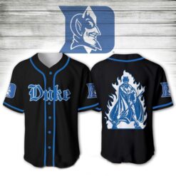 Duke Blue Devils 1 3D Baseball Jersey