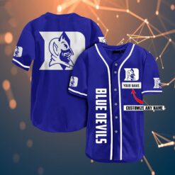 Duke Blue Devils 3D Baseball Jersey