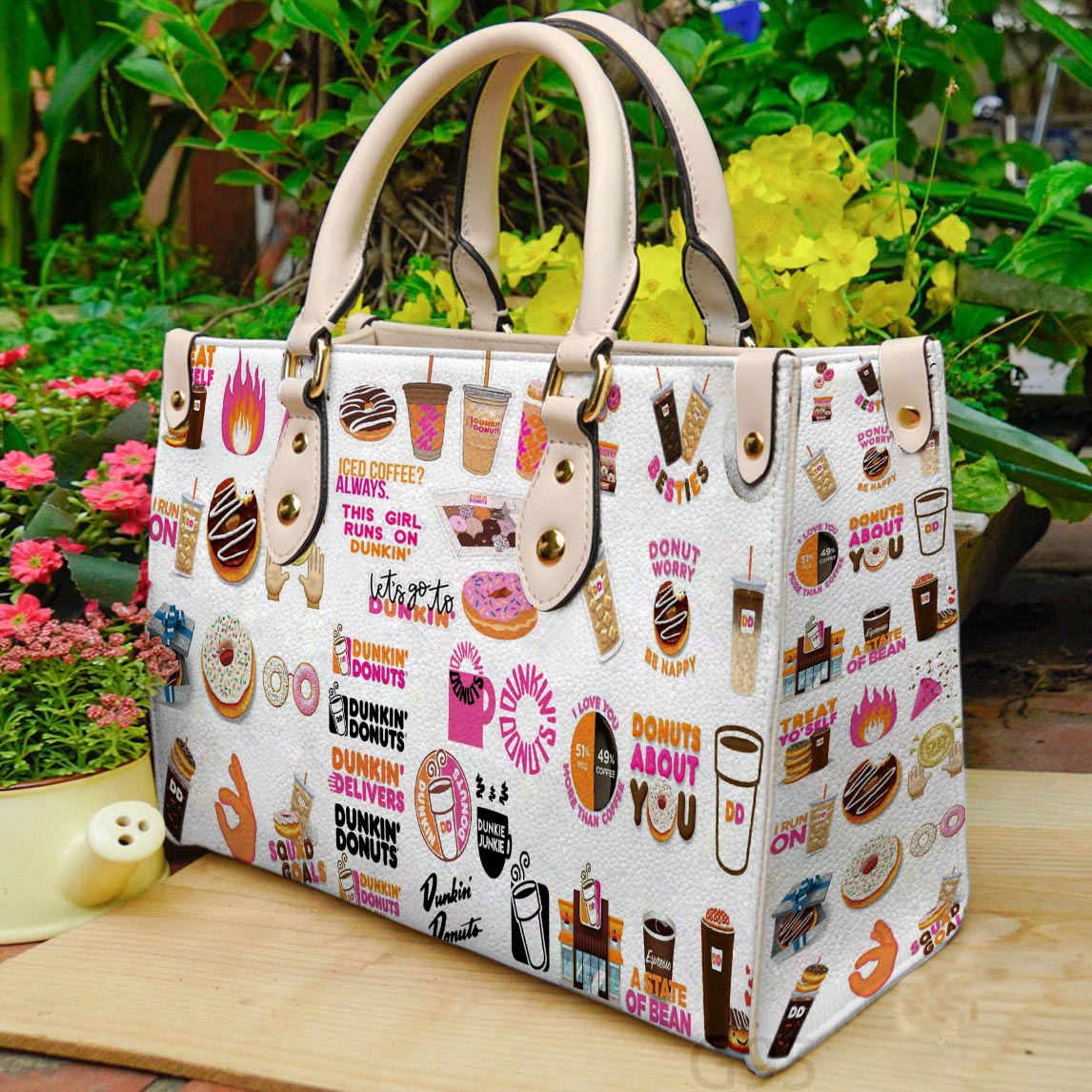 Dunkin Donuts Leather Handbag 1 Dunkin Donuts Leather Handbag