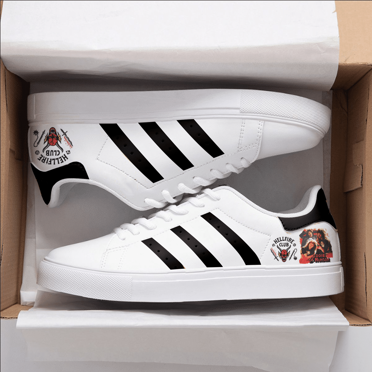 Eddie Munson Stan Smith Shoes 1 Eddie Munson Stan Smith Shoes
