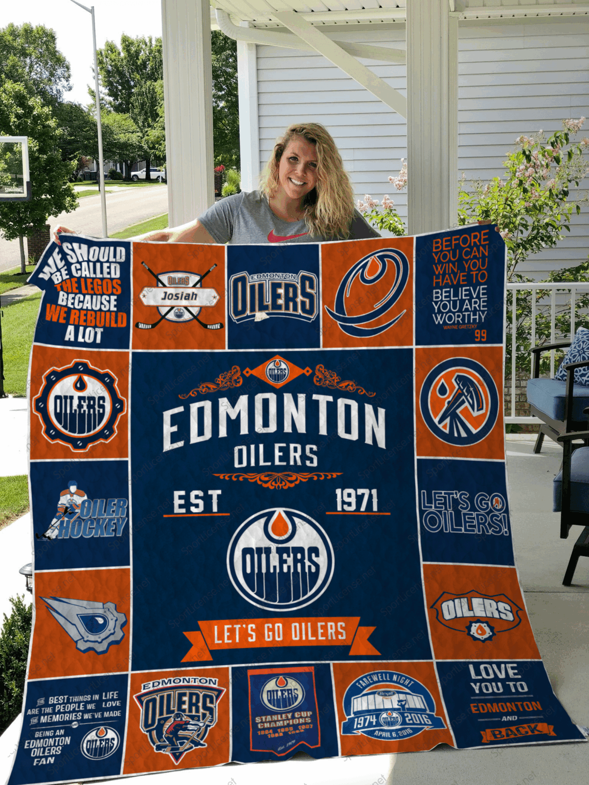 Edmonton Oilers 1 Blanket 1 Edmonton Oilers 1 Blanket