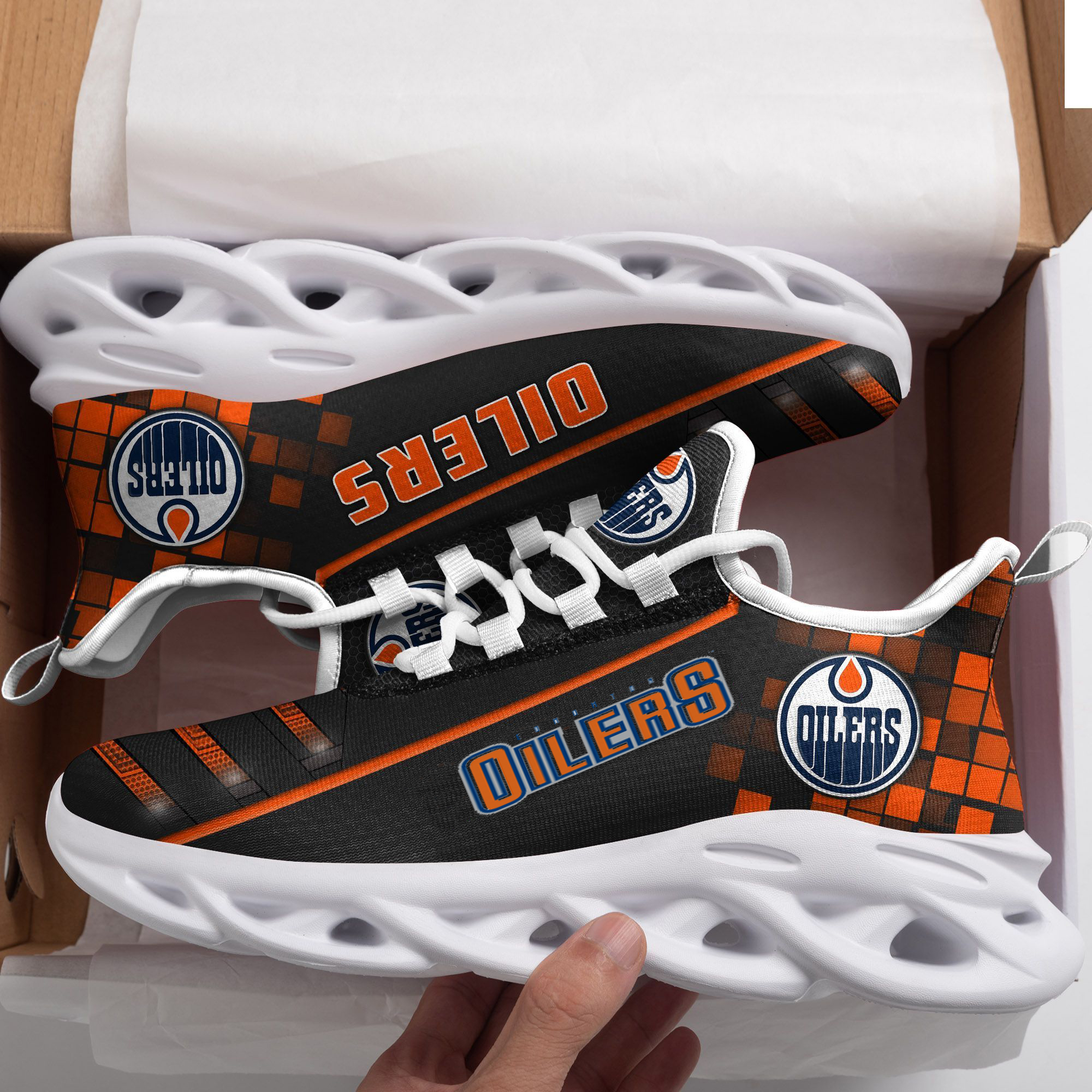 Edmonton Oilers Max Soul Shoes Shoes New Shoes 1 Edmonton Oilers Max Soul Shoes Shoes New Shoes