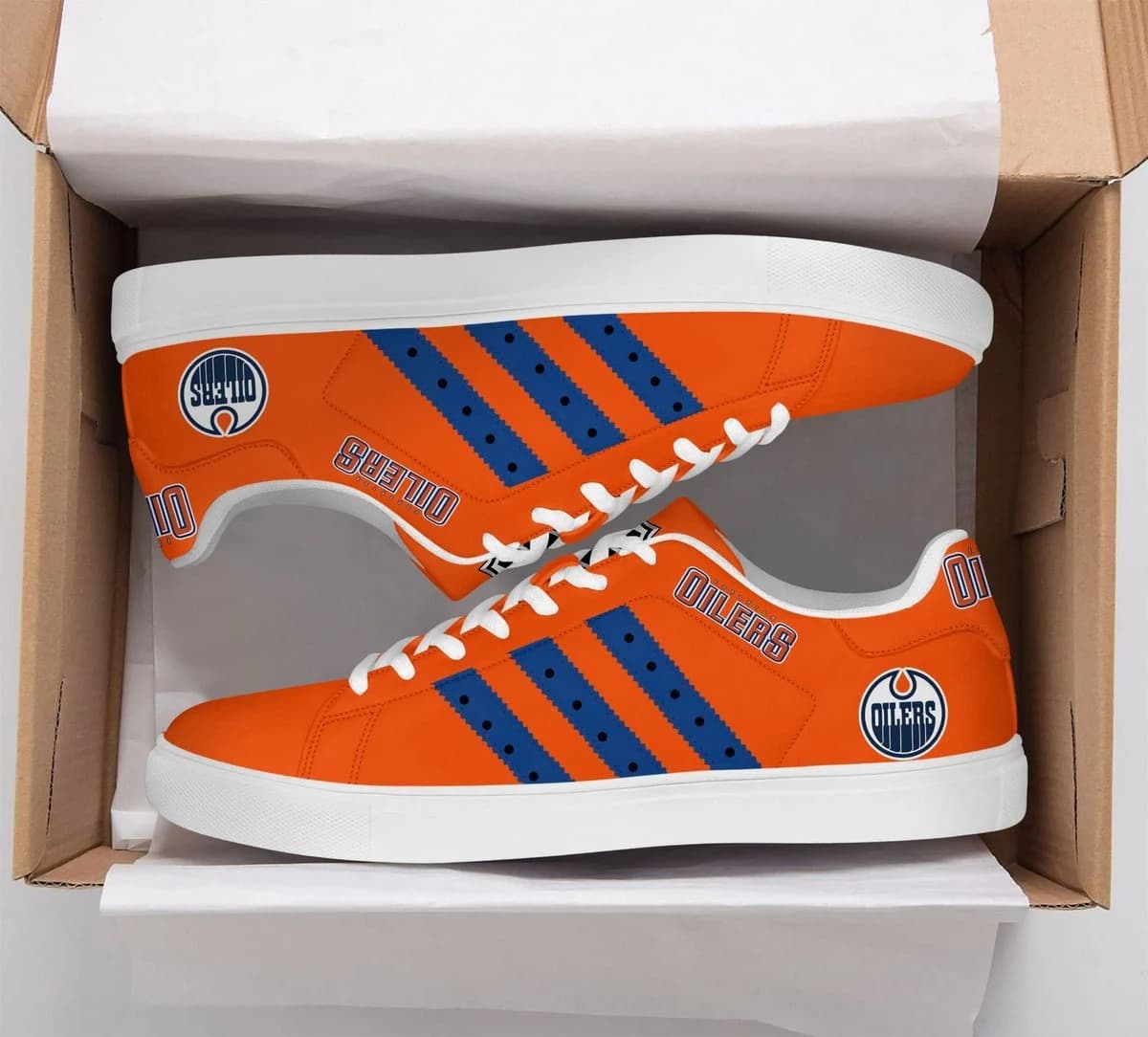 Edmonton Oilers Stan Smith Shoes 1 Edmonton Oilers Stan Smith Shoes
