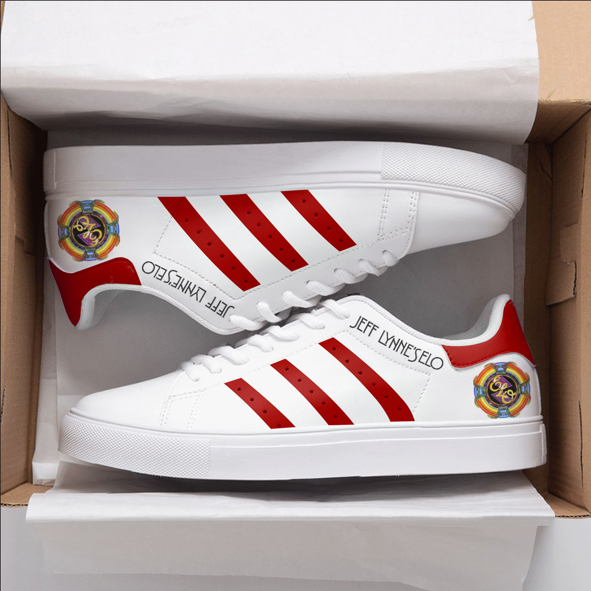 Electric Light Orchestra Jeff Lynne’s Elo Red Stan Smith Shoes 1 Electric Light Orchestra Jeff Lynne’s Elo Red Stan Smith Shoes