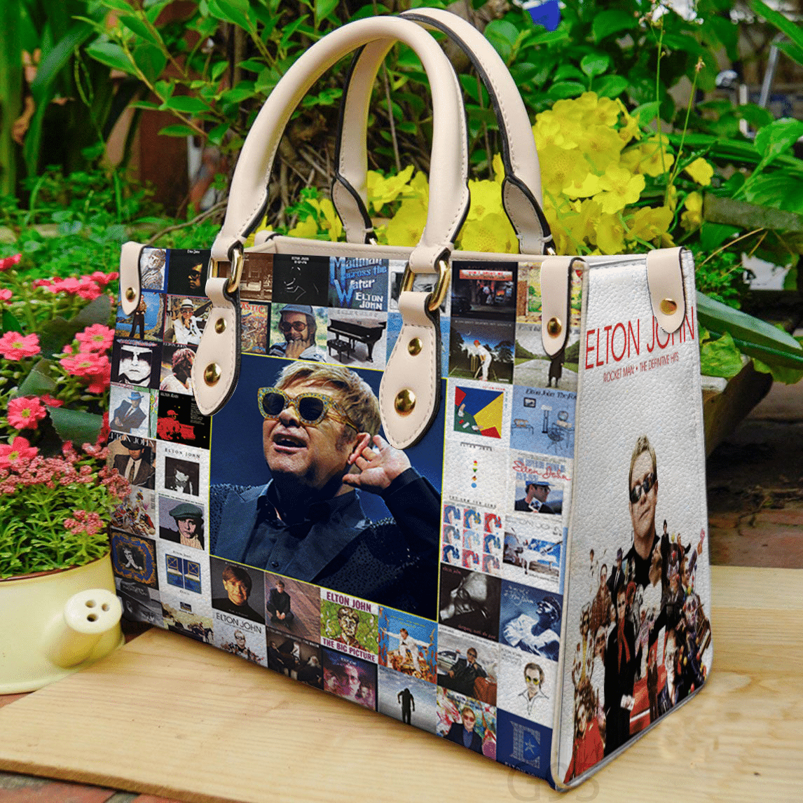 Elton John Leather Handbag 1 Elton John Leather Handbag