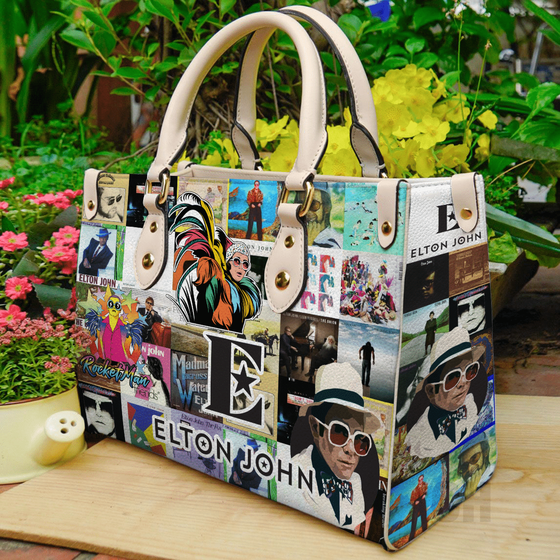 Elton John Leather Handbag 1 Elton John Leather Handbag