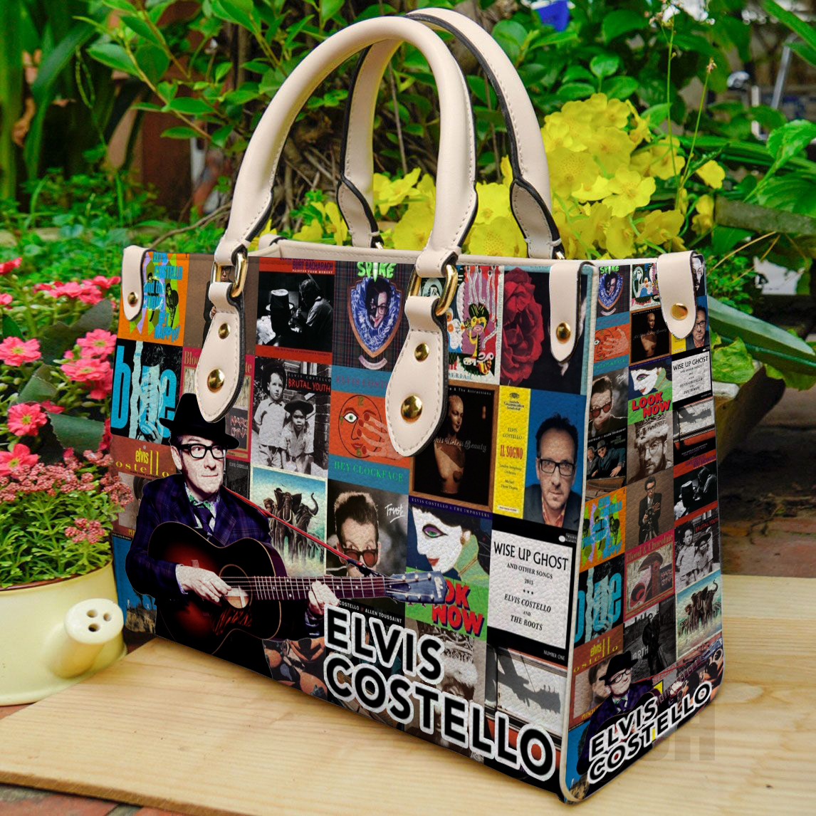 Elvis Costello Leather Handbag 1 Elvis Costello Leather Handbag