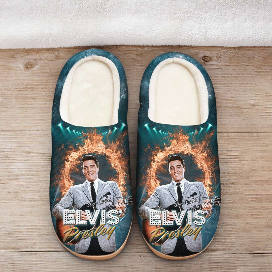 Elvis Presley In- House Slippers 1 Elvis Presley In- House Slippers