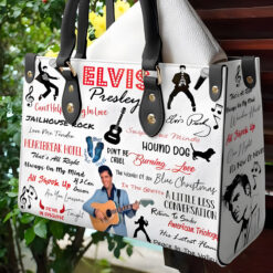 Elvis Presley001 Leather Handbag