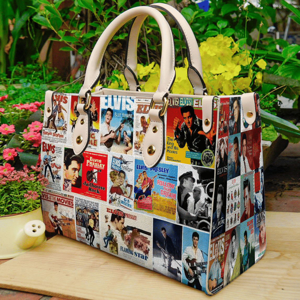 Elvis Presley003 Leather Handbag 1 Elvis Presley003 Leather Handbag