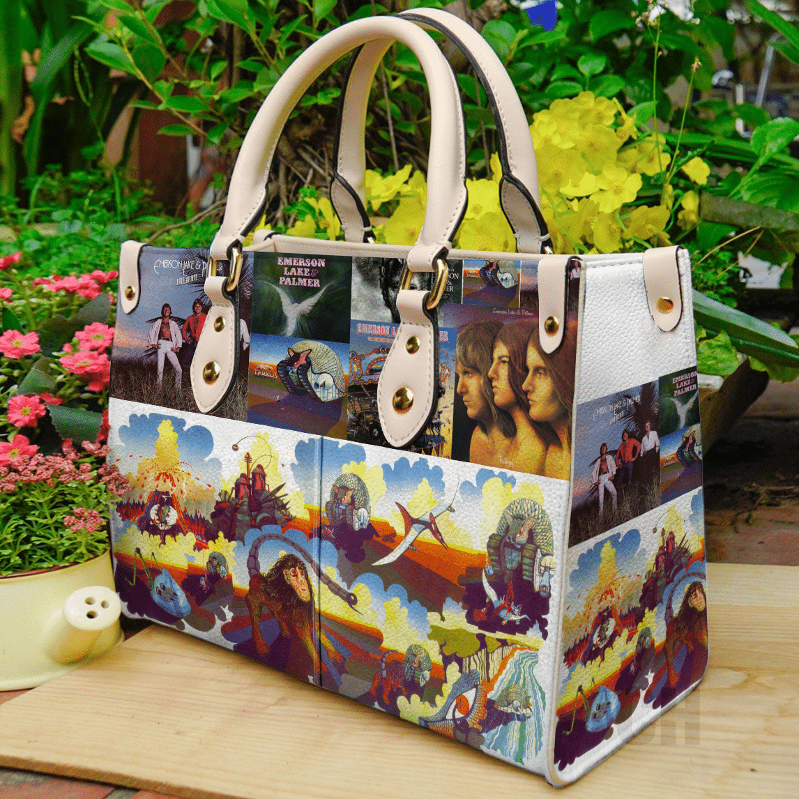 Emerson, Lake & Palmer Leather Handbag 1 Emerson, Lake & Palmer Leather Handbag