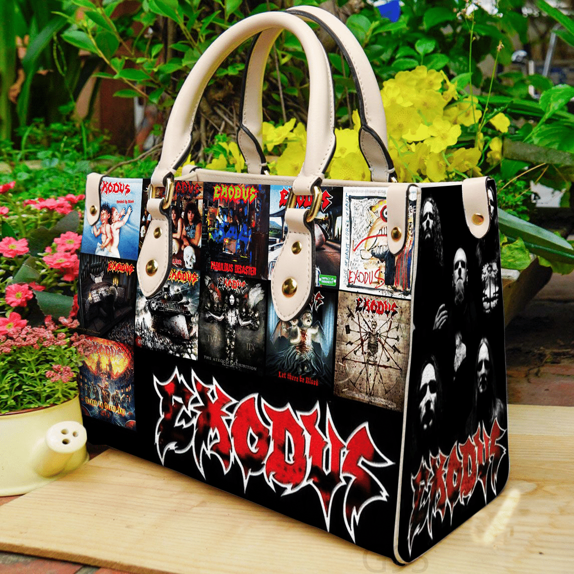 Exodus Band Leather Handbag 1 Exodus Band Leather Handbag
