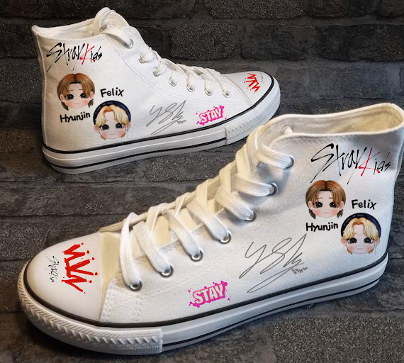 Felix Stray Kids High Top Shoes 1 Felix Stray Kids High Top Shoes