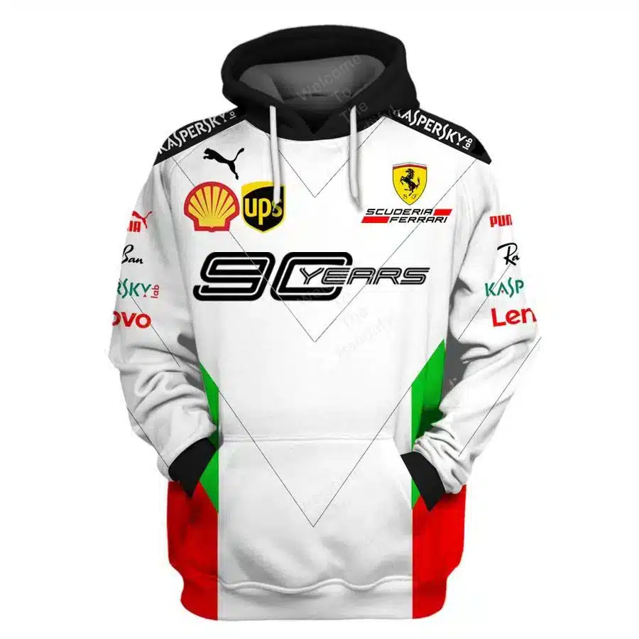 Ferrari Hoodie Zip Hoodie 3D 1 Ferrari Hoodie Zip Hoodie 3D
