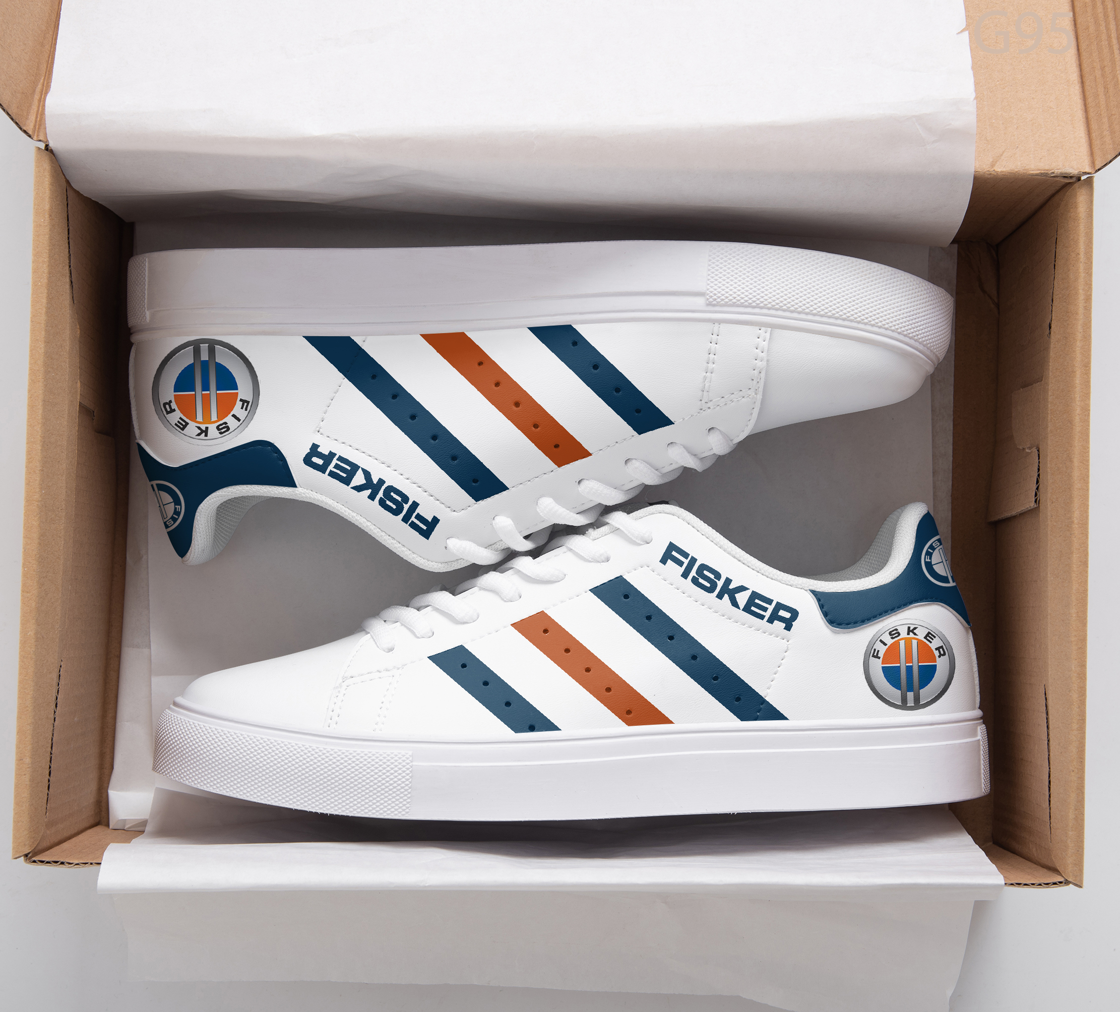Fisker Blue Stan Smith Shoes 1 Fisker Blue Stan Smith Shoes