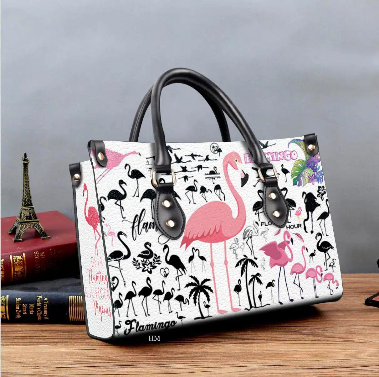 Flamingo Leather Handbag 1 Flamingo Leather Handbag
