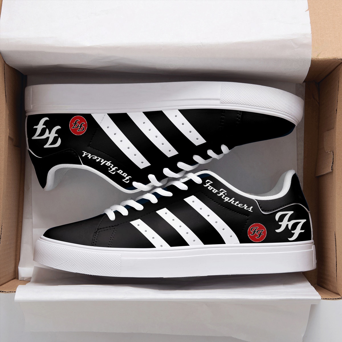 Foo Fighters Black Stan Smith Shoes 1 Foo Fighters Black Stan Smith Shoes