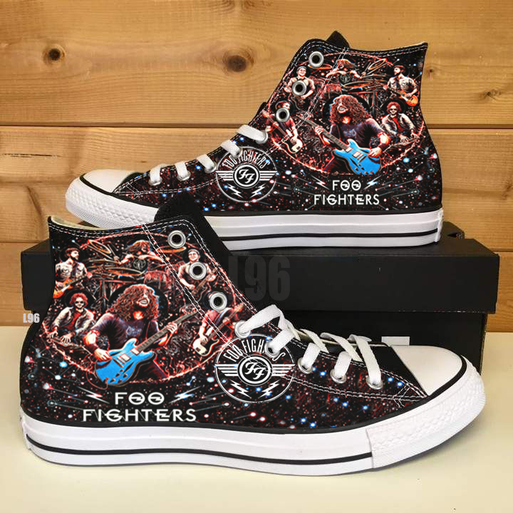 Foo Fighters High Top Shoes 1 Foo Fighters High Top Shoes