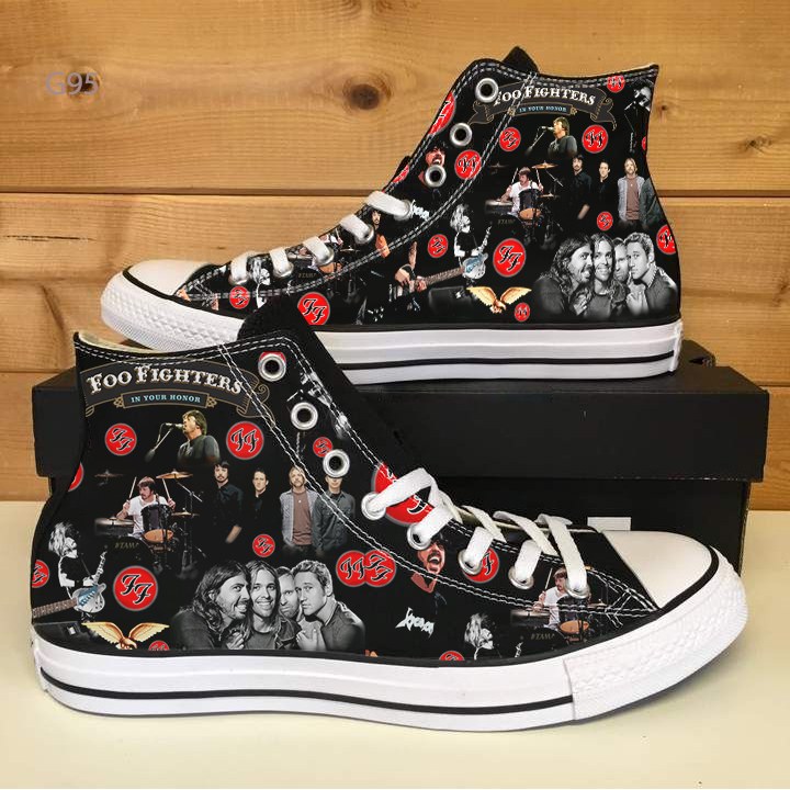 Foo Fighters High Top Shoes 1 Foo Fighters High Top Shoes