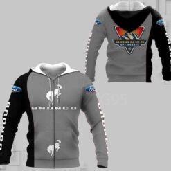 Ford Bronco 1G Hoodie Zip Hoodie 3D
