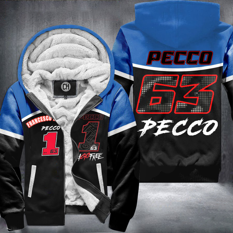 Francesco Bagnaia Blue Fleece Jacket 1 Francesco Bagnaia Blue Fleece Jacket