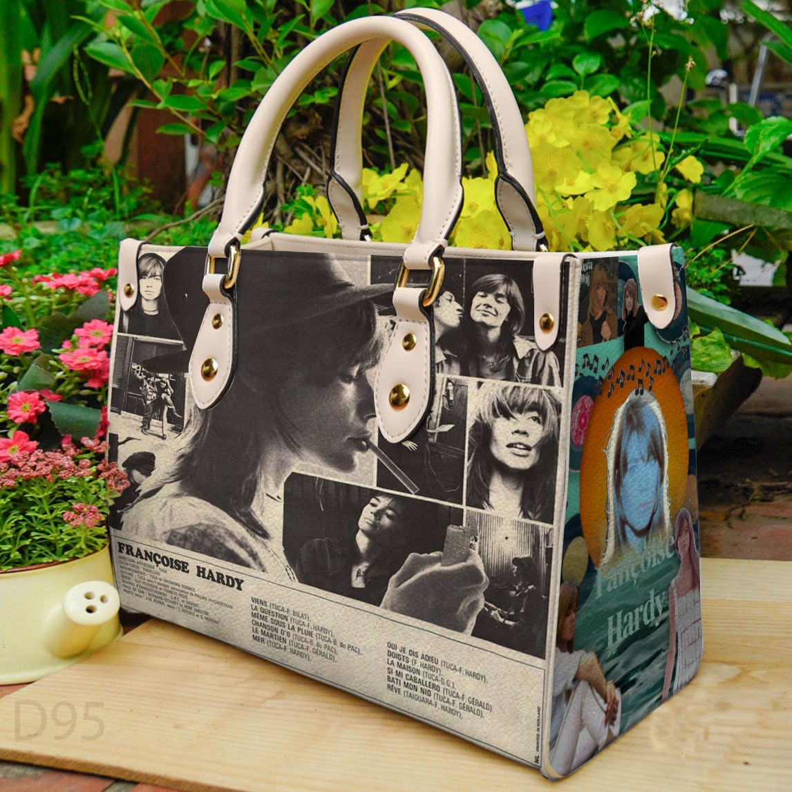 Francoise Hardy Leather Handbag 1 Francoise Hardy Leather Handbag