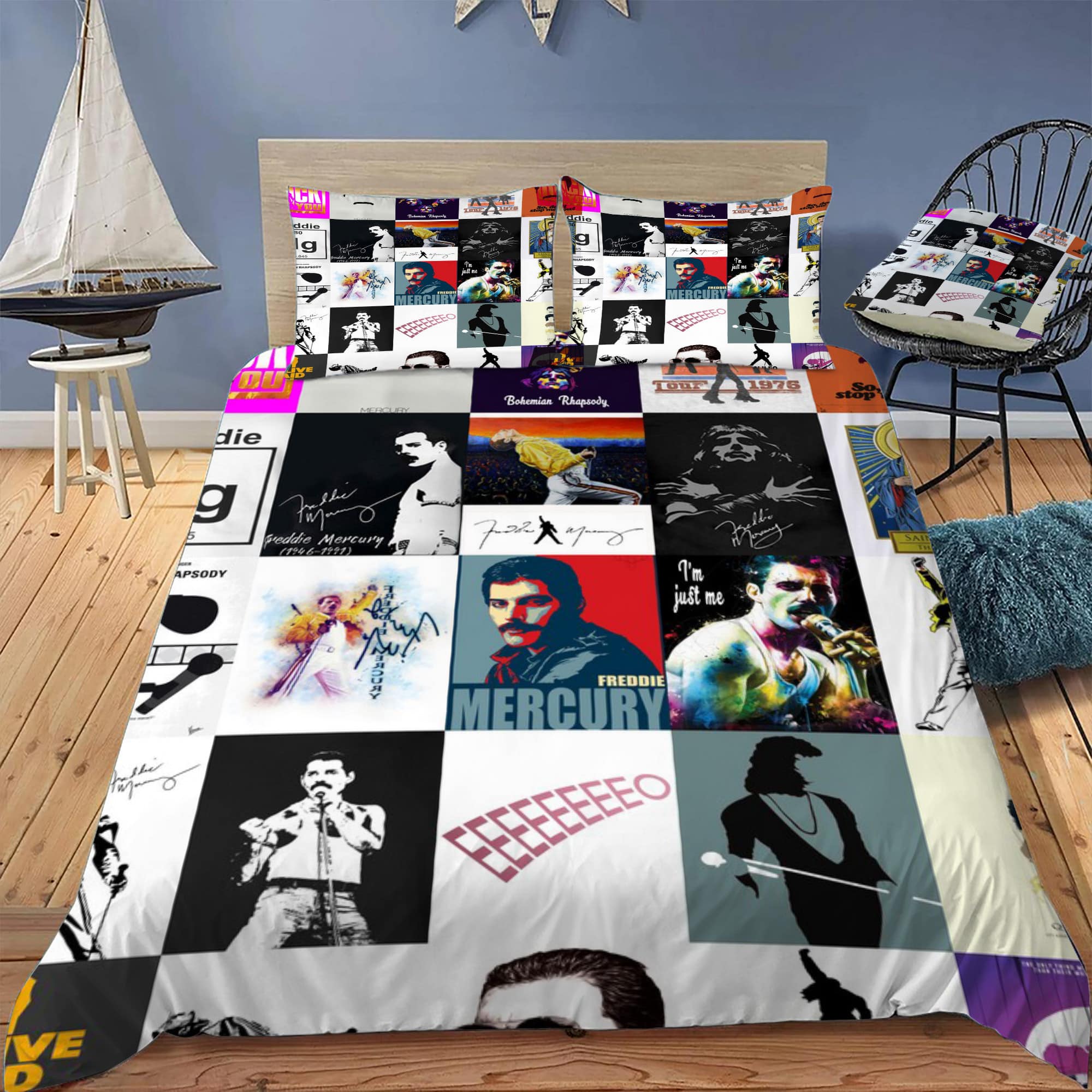 Freddie Mercury 1C Bedding Set 1 Freddie Mercury 1C Bedding Set