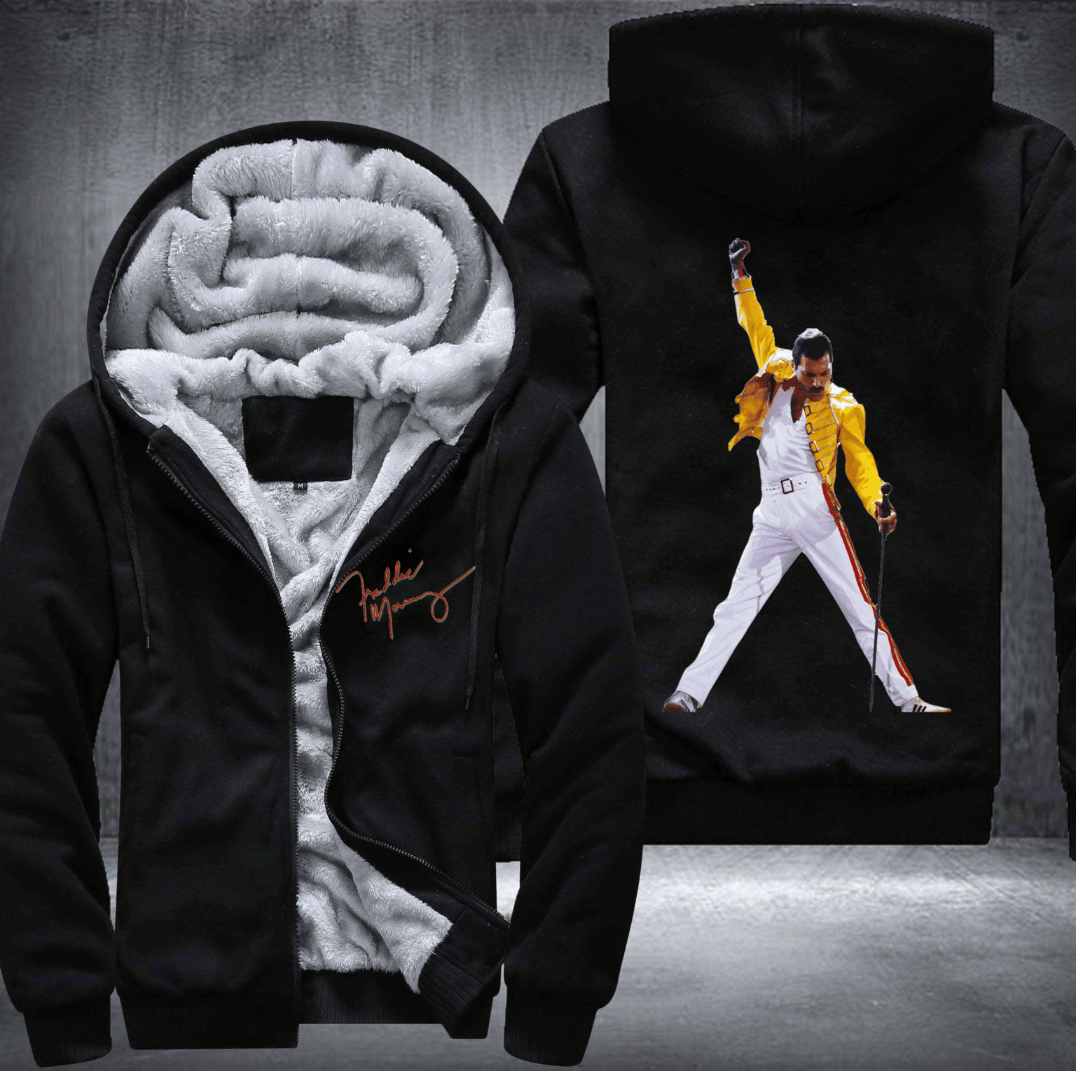 Freddie Mercury Fleece Jacket 1 Freddie Mercury Fleece Jacket