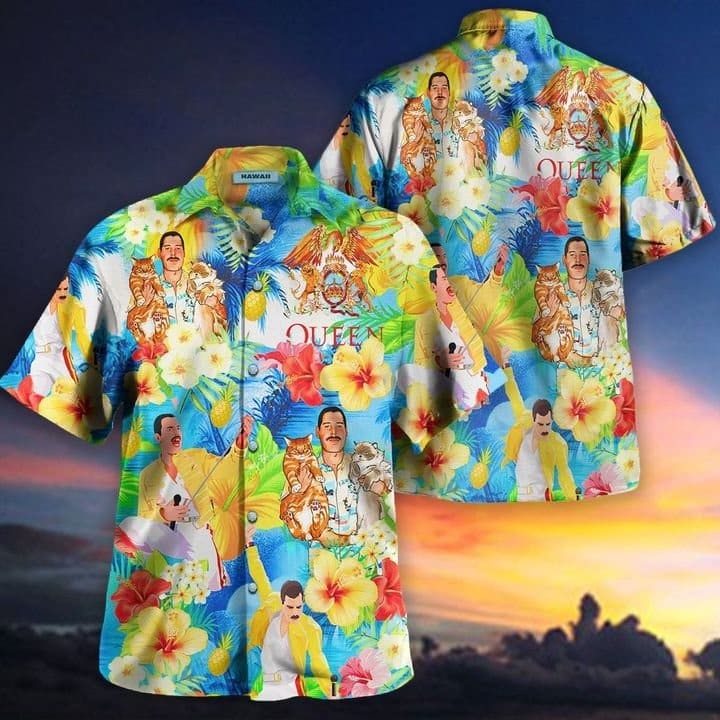 Freddie Mercury Hawaiian Shirt 1 Freddie Mercury Hawaiian Shirt