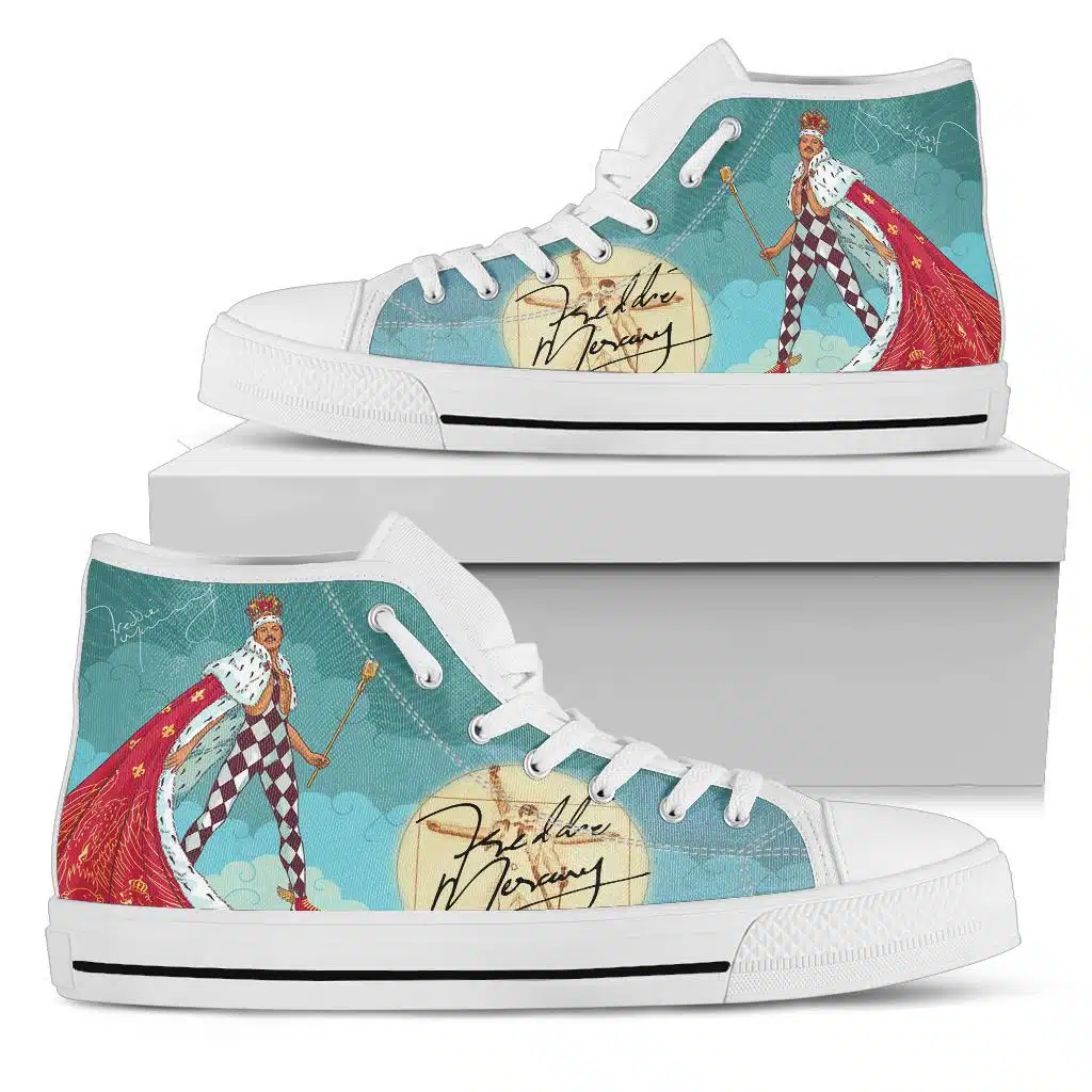 Freddie Mercury Lover High Top Shoes 1 Freddie Mercury Lover High Top Shoes