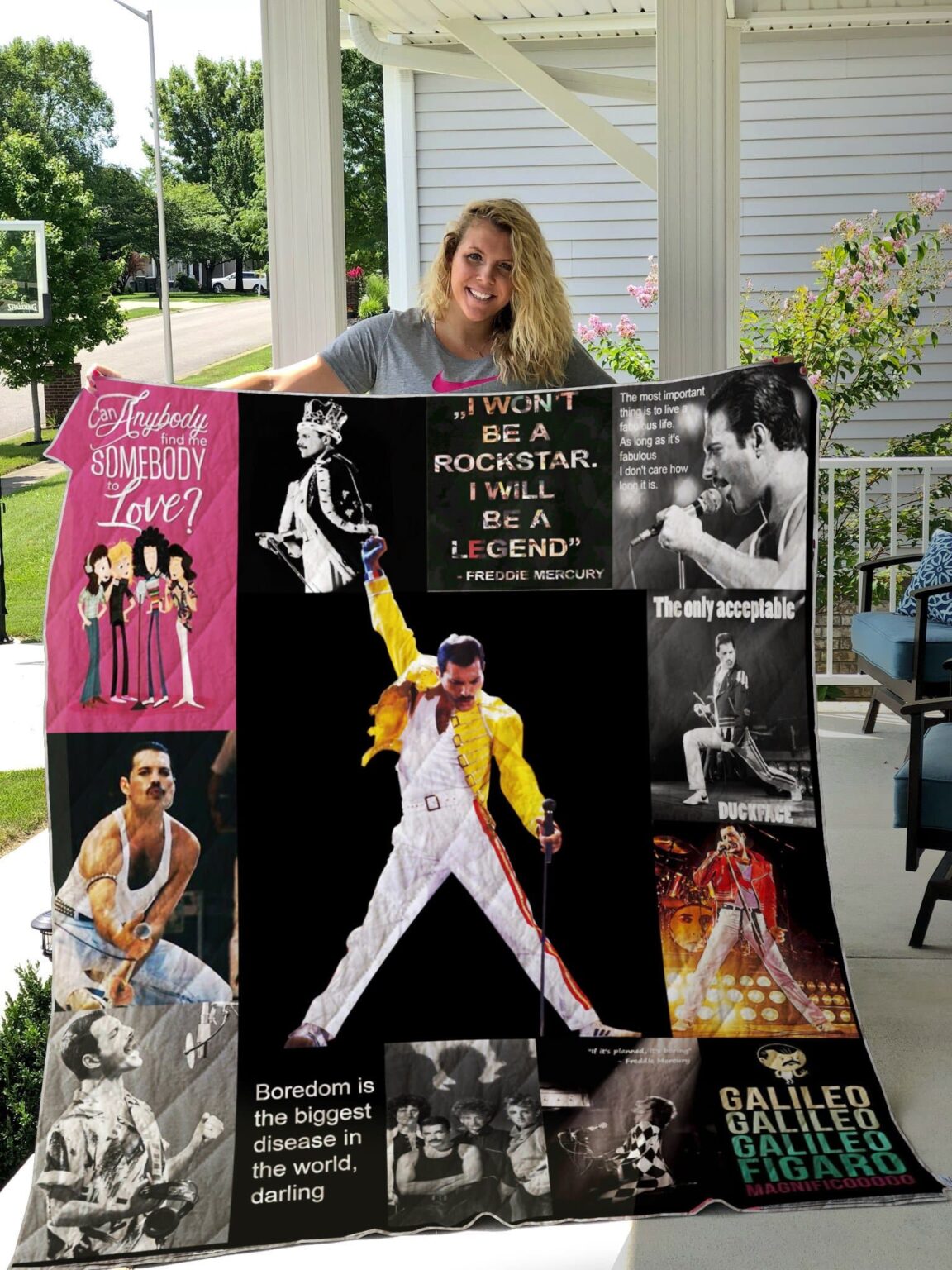 Freddie Mercury Queen Blanket 1 Freddie Mercury Queen Blanket