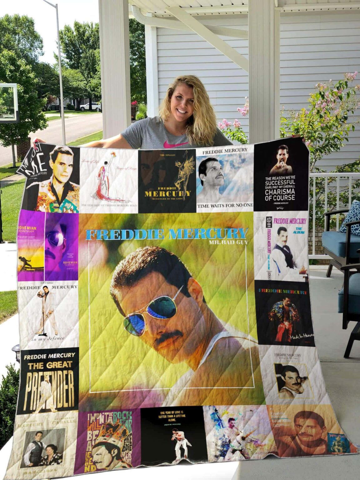 Freddie Mercury Queen Blanket 1 Freddie Mercury Queen Blanket