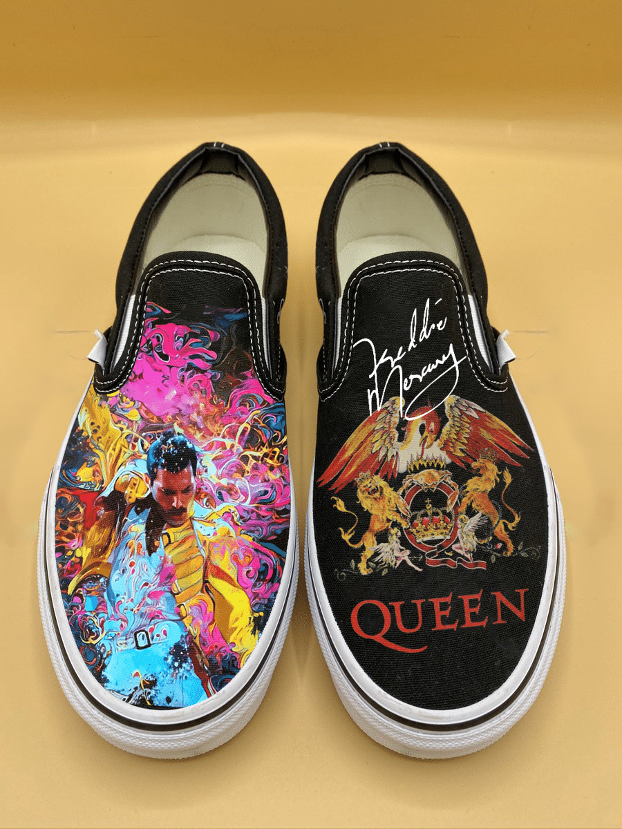 Freddie Mercury Queen Slip On Shoes 1 Freddie Mercury Queen Slip On Shoes