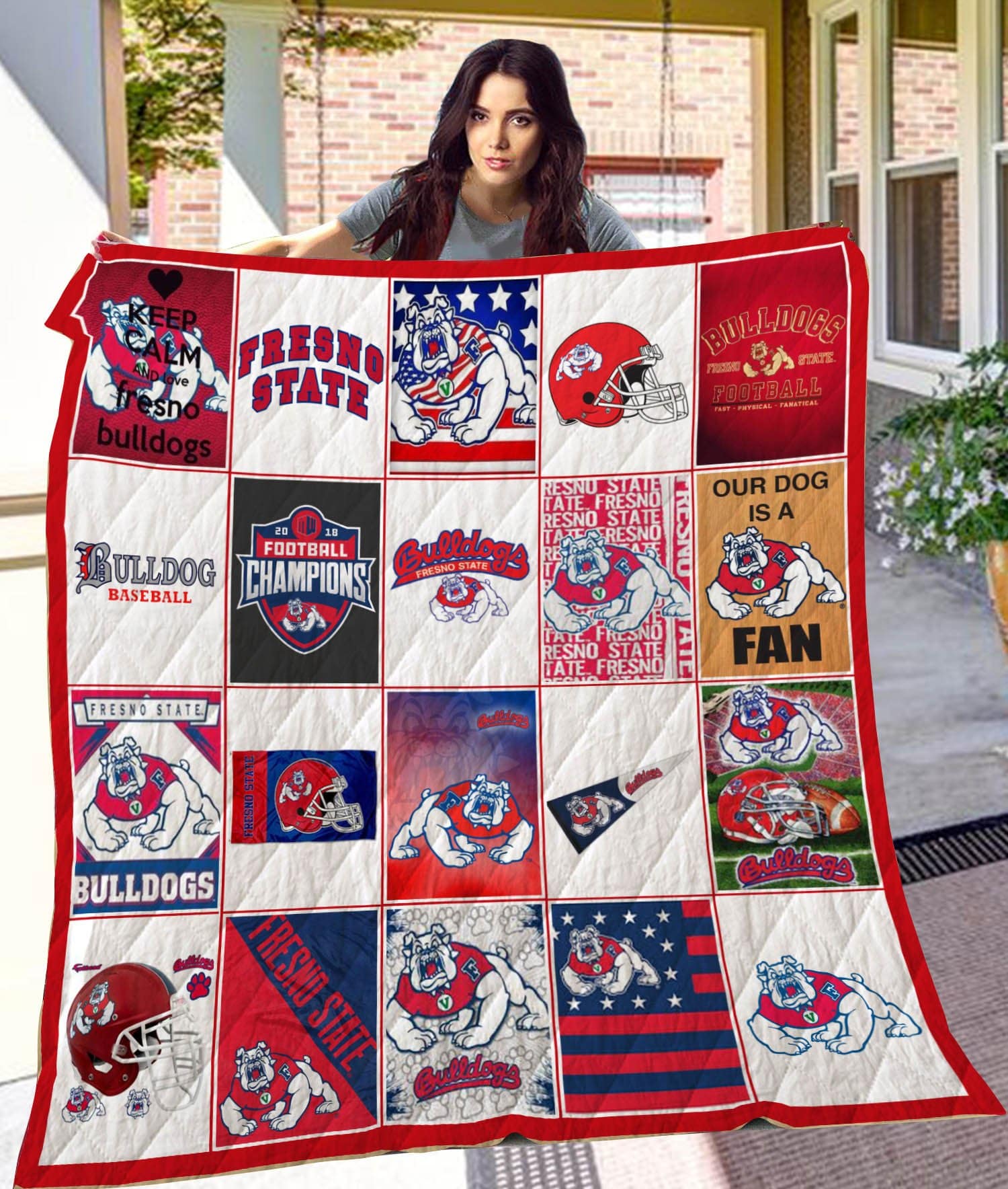 Fresno State Bulldogs Blanket 1 Fresno State Bulldogs Blanket