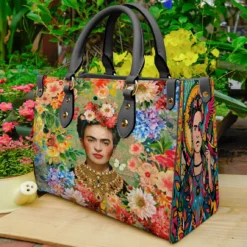 Frida Kahlo Leather Handbag