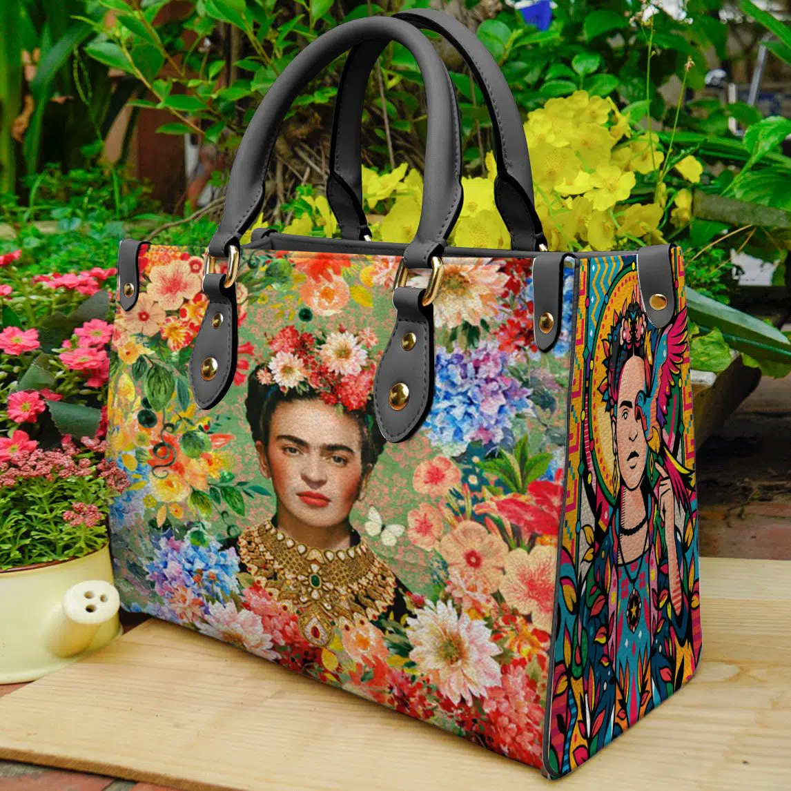 Frida Kahlo Leather Handbag 1 Frida Kahlo Leather Handbag